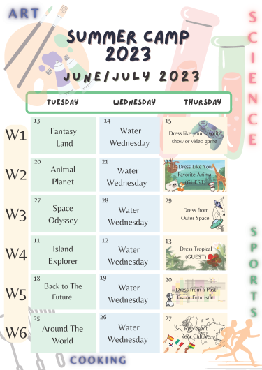 Animal Monthly Planner on July - A4
